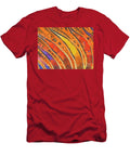 Abstract Rainbow Tiger Stripes Pixel Chimp T-Shirt
