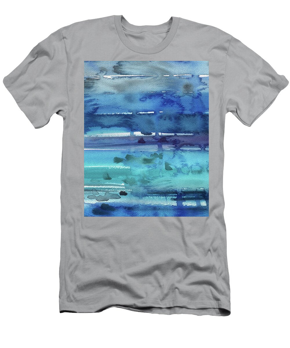 Abstract Seascape Turquoise Glow Irina Sztukowski T-Shirt
