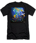 Abstract Shoal of Fish Mario Lorenz Alias Malo Magic Blue T-Shirt