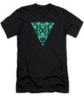 Abstract Surreal Chaos Theory in Modern Poison Turquoise Green Philipp Rietz T-Shirt