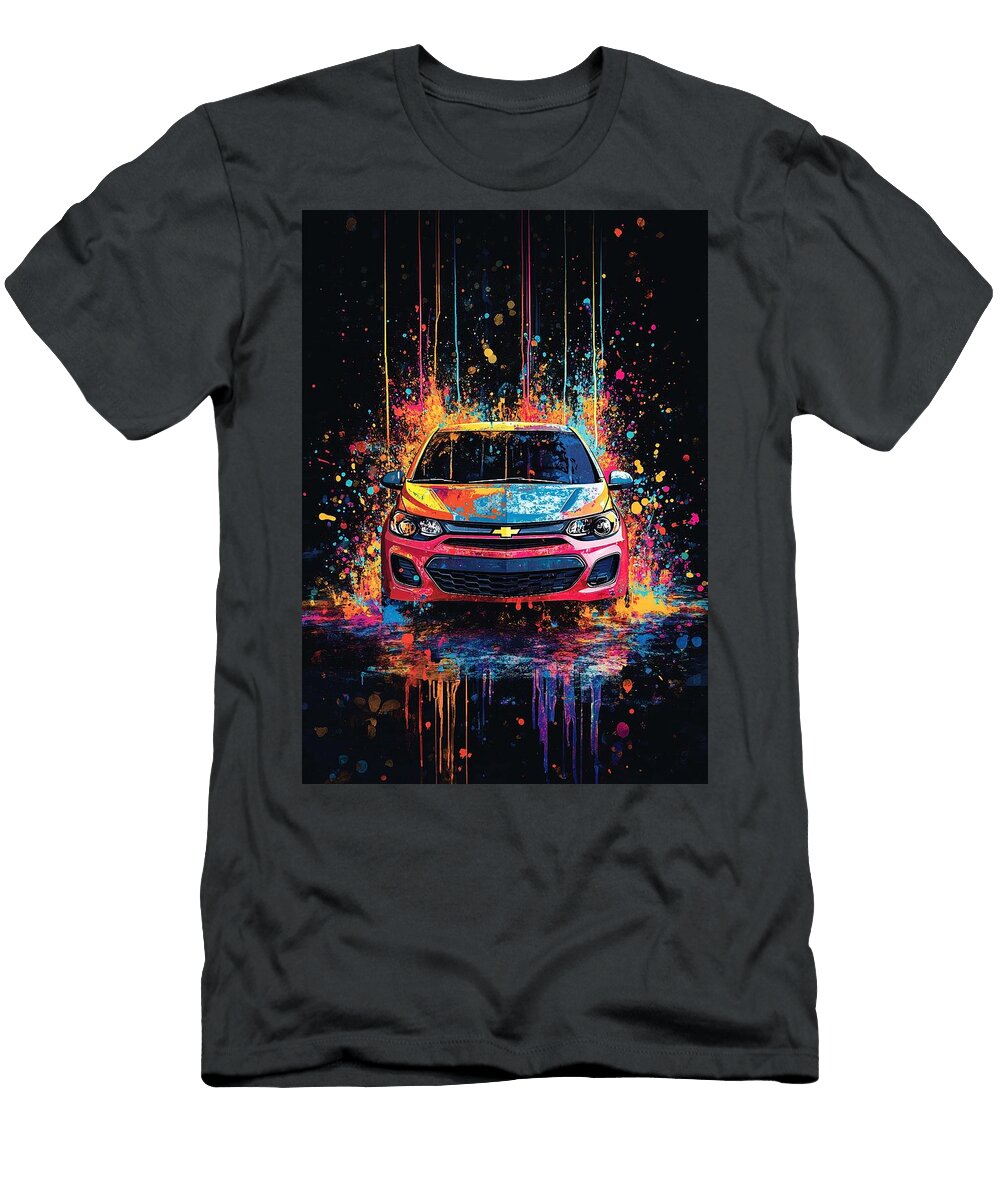 Abstract Vehicle Design Chevrolet Sonic Colorful Car Art Merssi Norely T-Shirt