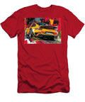 Abstract Yellow Sports Car Painting Automotive Art Clark Leffler T-Shirt
