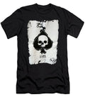 Ace of Spades Screen Printed Cotton Poker Card Skull Rock Goth Dark Top Brother Cody Crawford T-Shirt