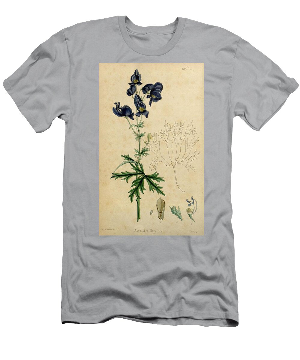 Aconitum Napellus By Sowerby H Sowerby T-Shirt