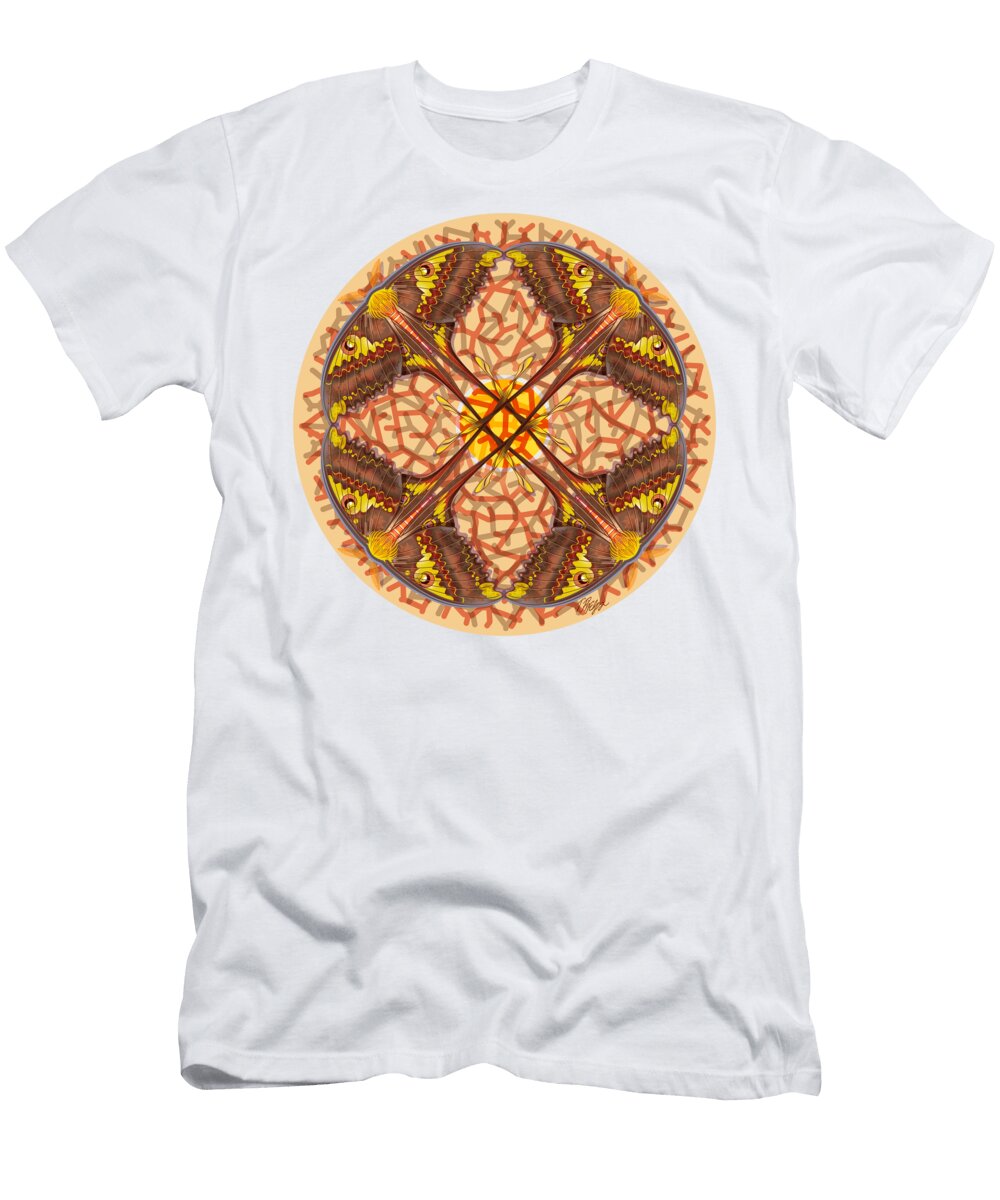 Actius Moth Branch Pattern Tim Phelps T-Shirt