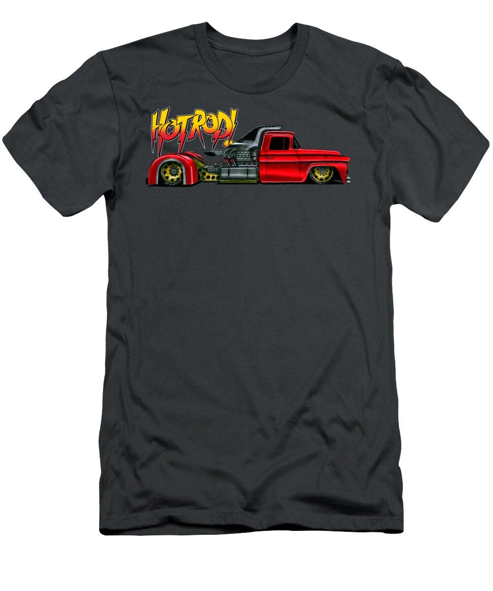 Adorable Stance Modified Truck Chevrolet C10 Pick Up V12 Supercharged Vladyslav Shapovalenko T-Shirt