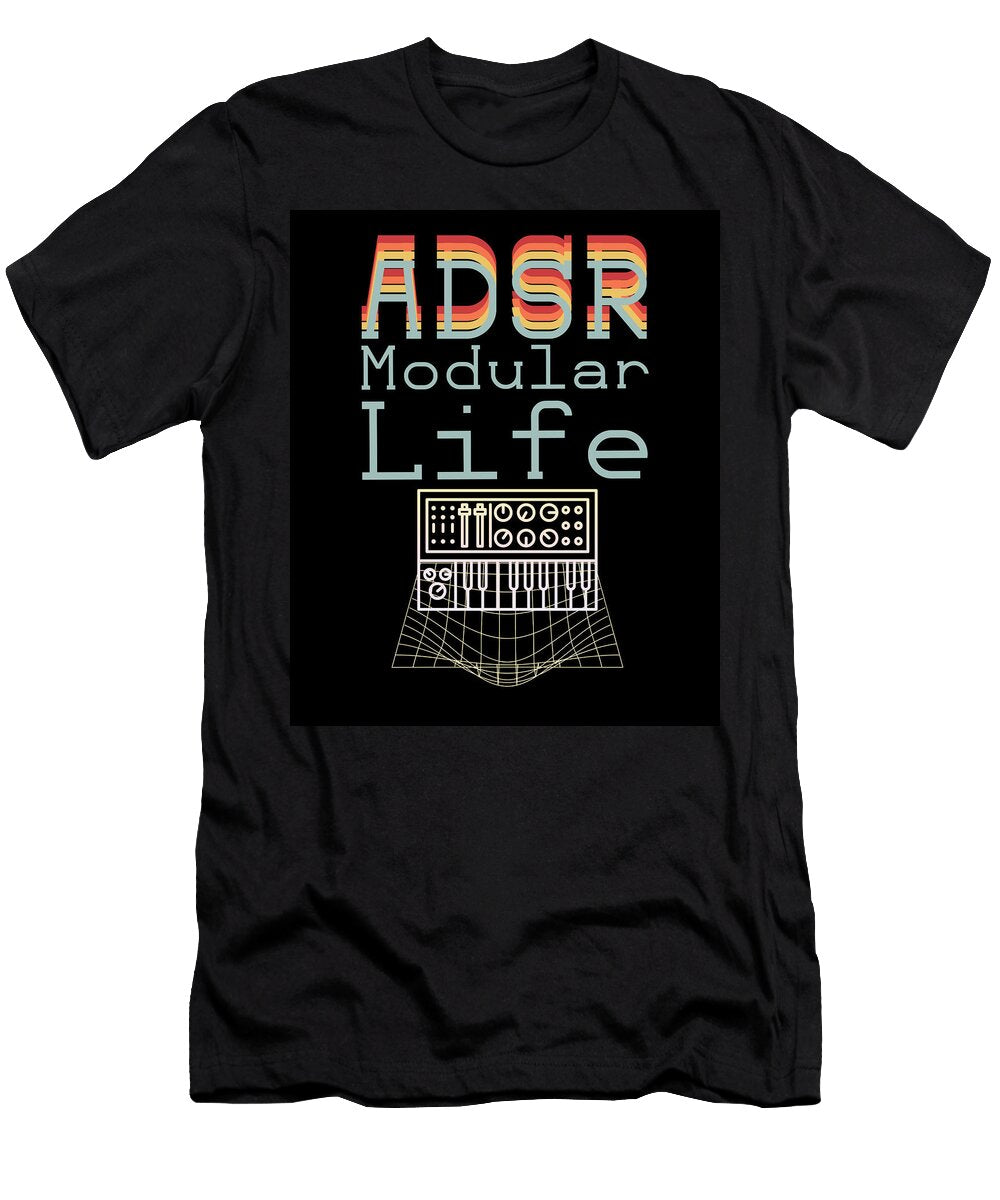 Adsr Modular Life Electronic Music Gifts Synth Licensed Art T-Shirt