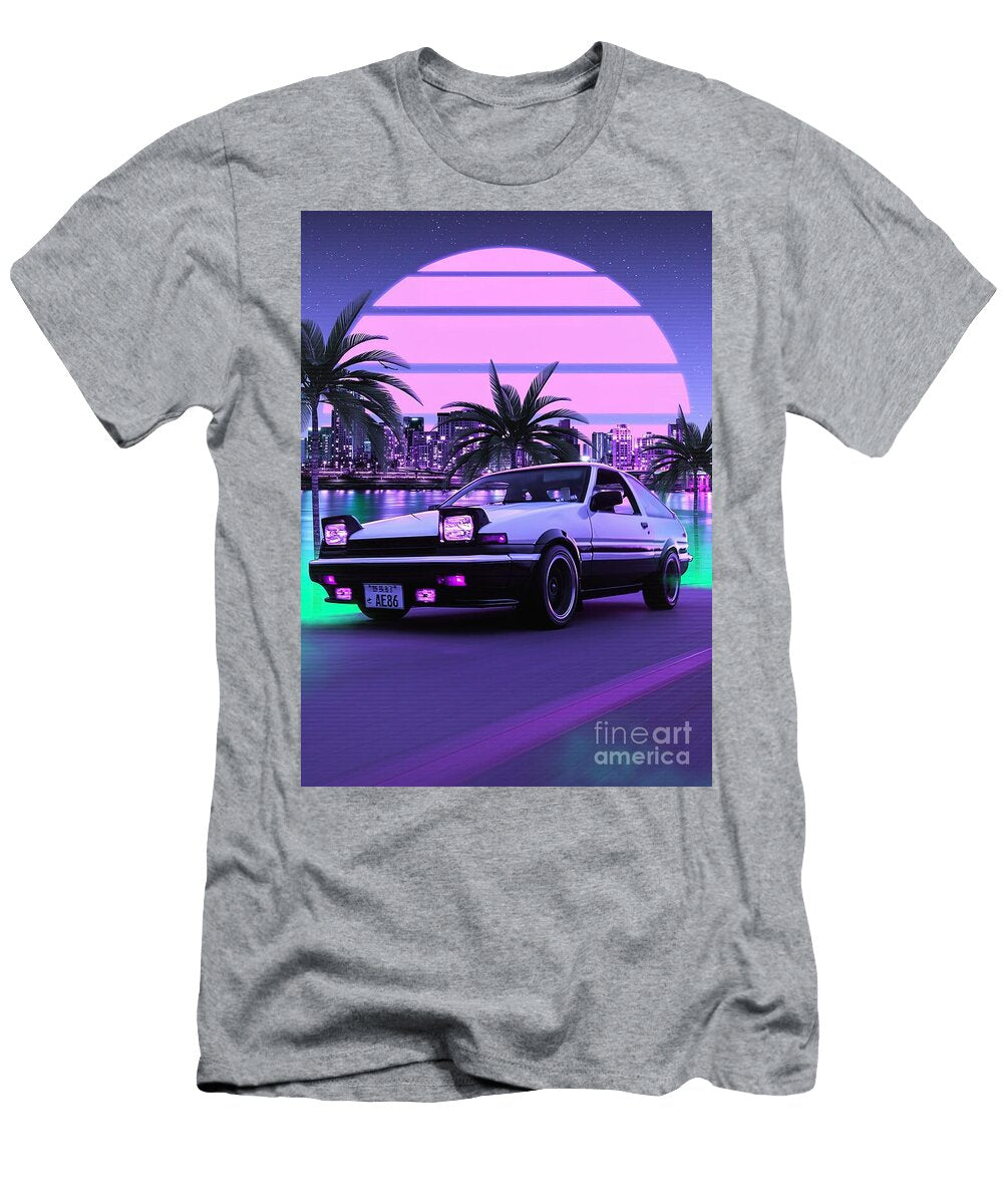 Ae86 Retrowave 80s Outrun Christian Hall T-Shirt