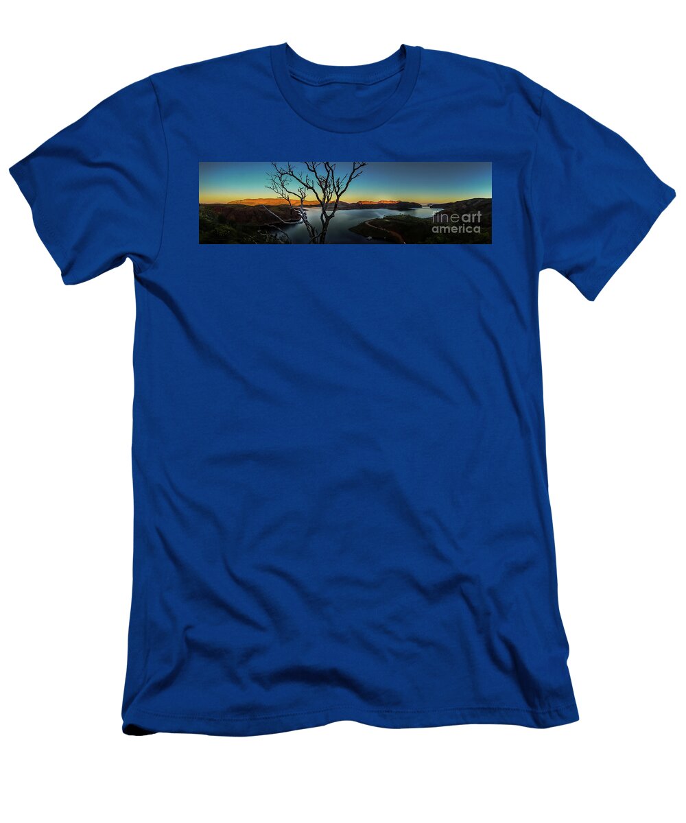 Aegyle Bay Panorama Andrew Fawcett T-Shirt