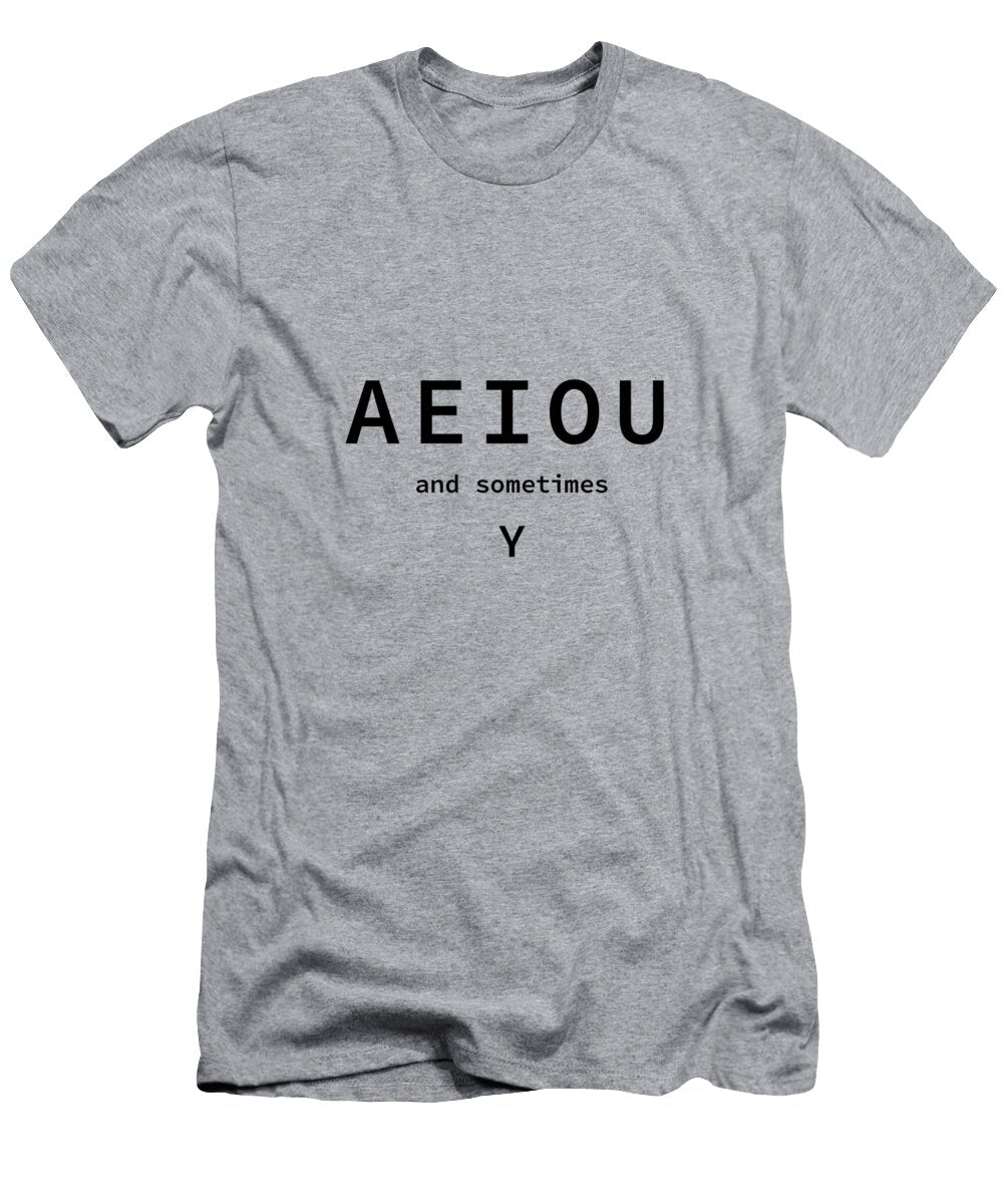 Aeiou and Sometimes Y Erin Gallego T-Shirt