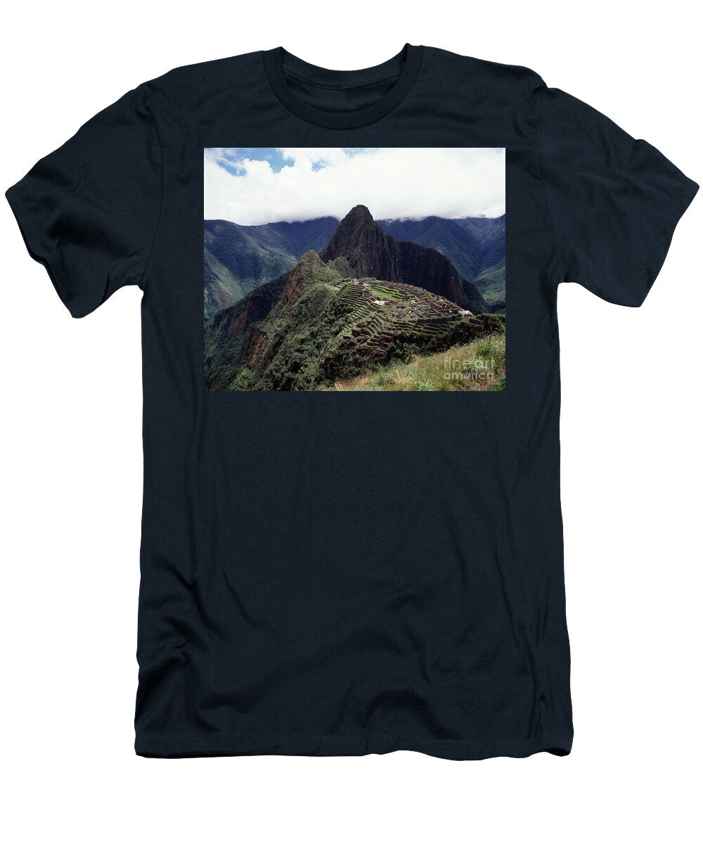 Aerial View of Machu Picchu Pre Columbian 15th Century Site Cuzco District Incan T-Shirt
