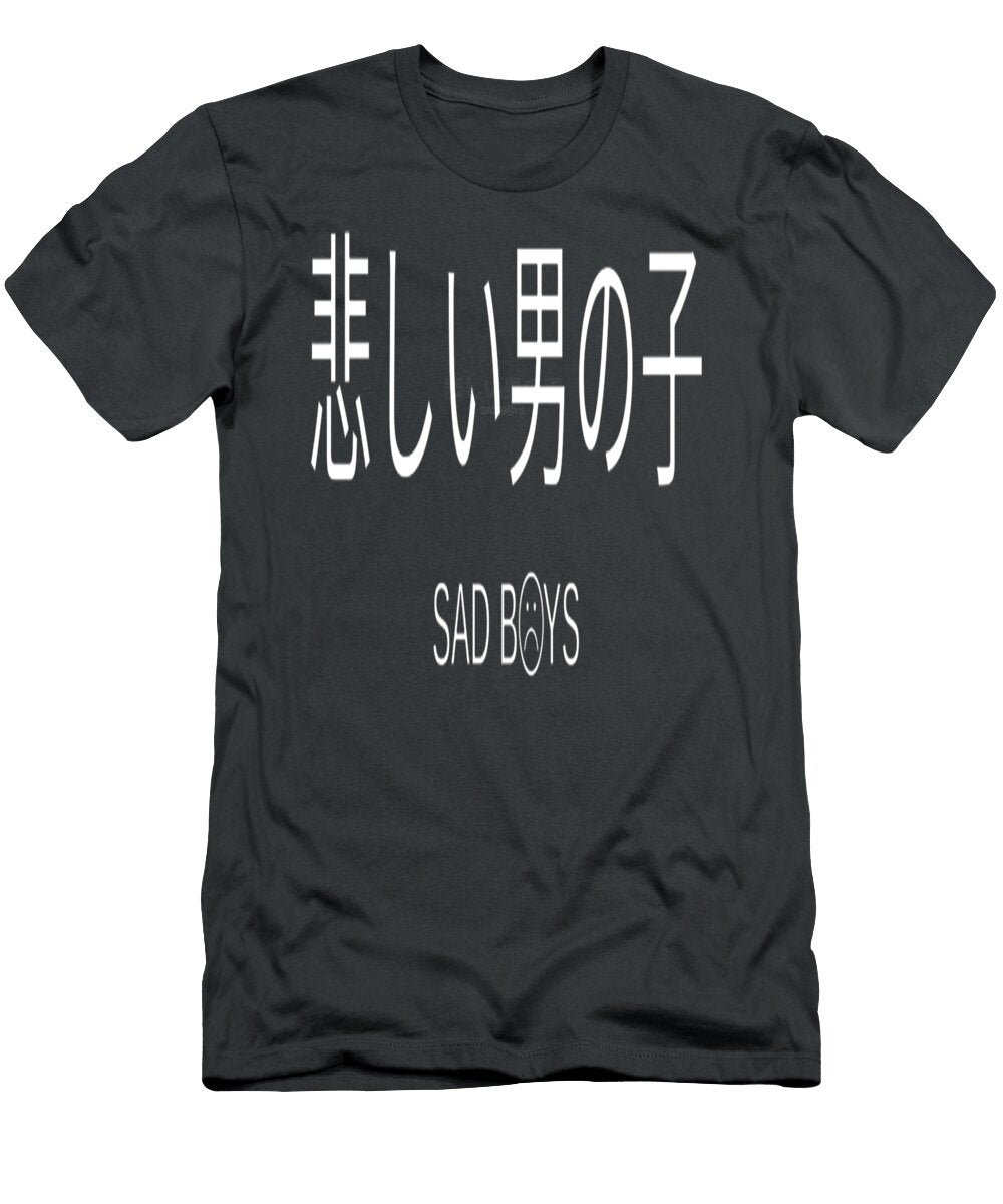 Aesthetic Sad Boys Japanese Text Vaporwave Yohaan Twarit T-Shirt