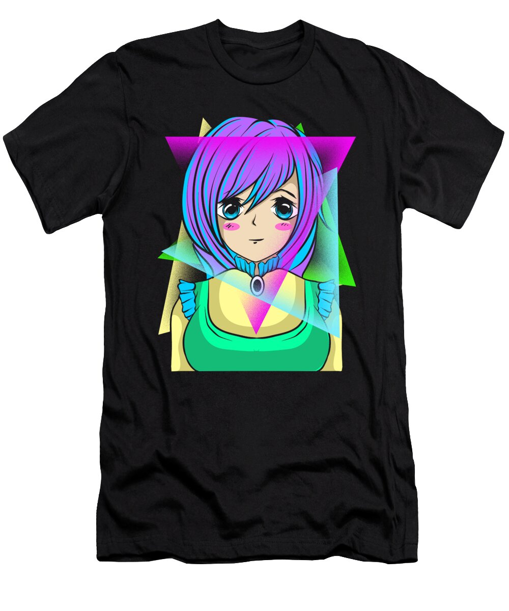 Aesthetic Vaporwave Anime Girl Vintage Cute Alessandra Roth T-Shirt