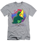 Aesthetic Vaporwave Cockatiel Dinosaur Funny Birb Parrot Ismaia Daria T-Shirt