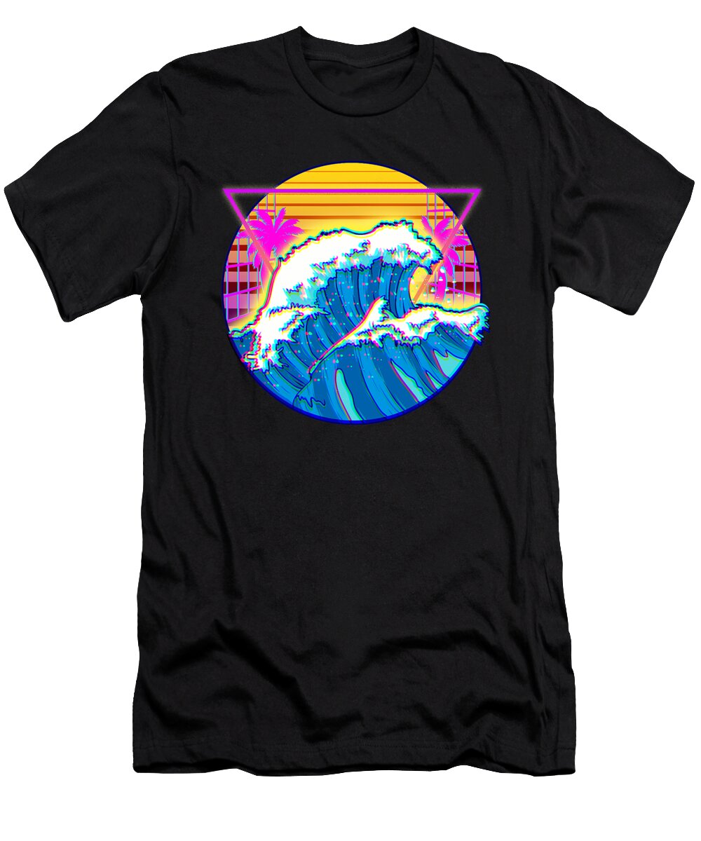 Aesthetic Vaporwave Waves Retro 1980s and 1990s Dhbubble T-Shirt