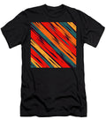 African Rustic Style Purple Stripes Rustic Seamless Pattern Mounir Khalfouf T-Shirt