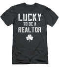 Agent Lucky to Be a Realtor St Patricks Tiarna Harrli T-Shirt