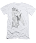 Airedale Terrier Distressed John Lafree T-Shirt