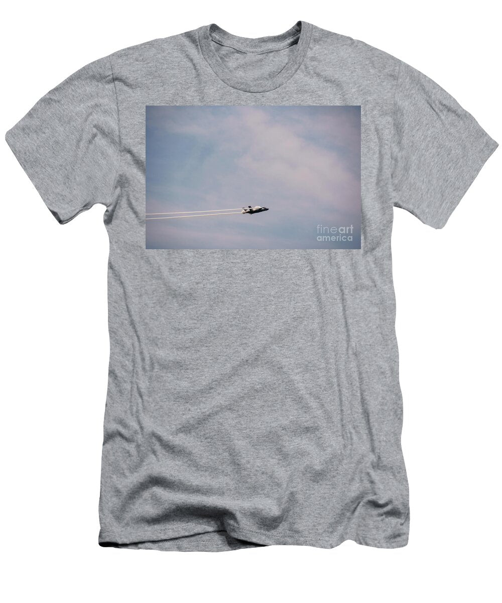 Airplane Breaking the Speed of Sound Creating a Vapor Cone Felix Mizioznikov T-Shirt