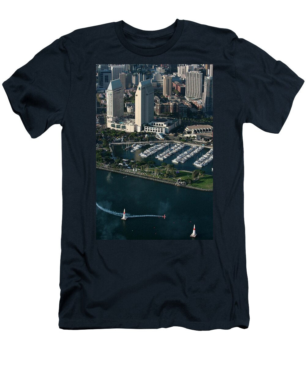 Airplane Race Over San Diego Bay Robert Benson T-Shirt