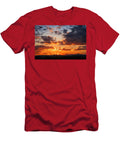 Airplane Soaring Through Dramatic Sunset Mario G Rivera T-Shirt
