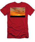 Airplane Soaring Through Vibrant Sunset Mario G Rivera T-Shirt