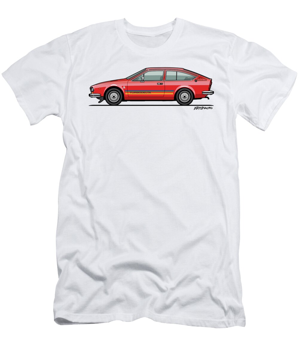 Alfa Romeo Alfetta Gtv Turbodelta Monkey Crisis on Mars T-Shirt