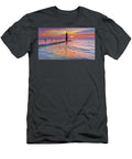 Algoma Harbor Covered in Pancake Ice Reflecting the Colorful Sky At Sunrise James Brey T-Shirt