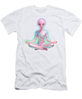 Alien Meditating By a Waterfall Rachel Hannah T-Shirt