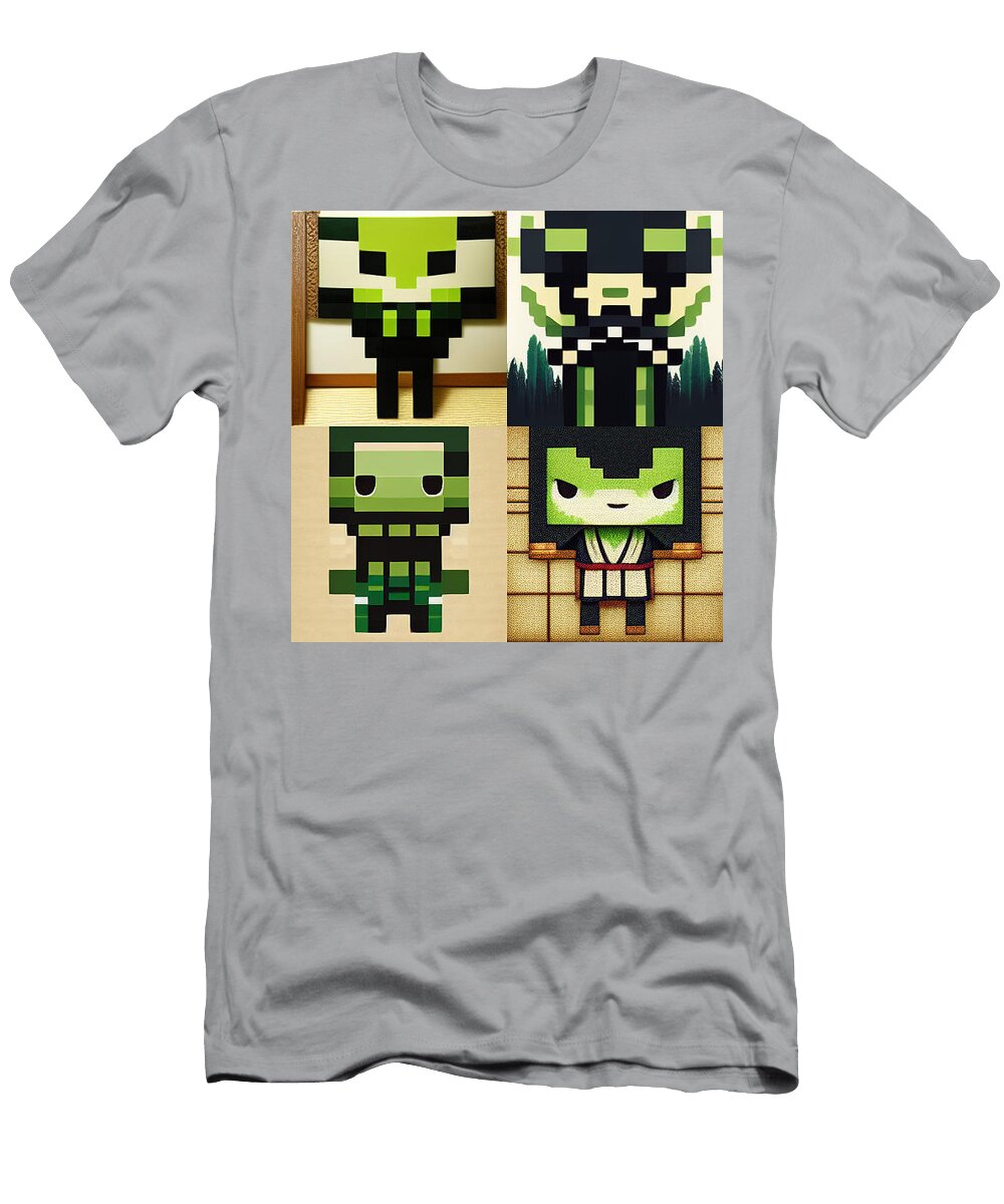 Alien Pixel Art Kelly Johnson T-Shirt
