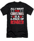 All I Want for Christmas Is a 6 Pack of Reinbeer Jacob Zelazny T-Shirt