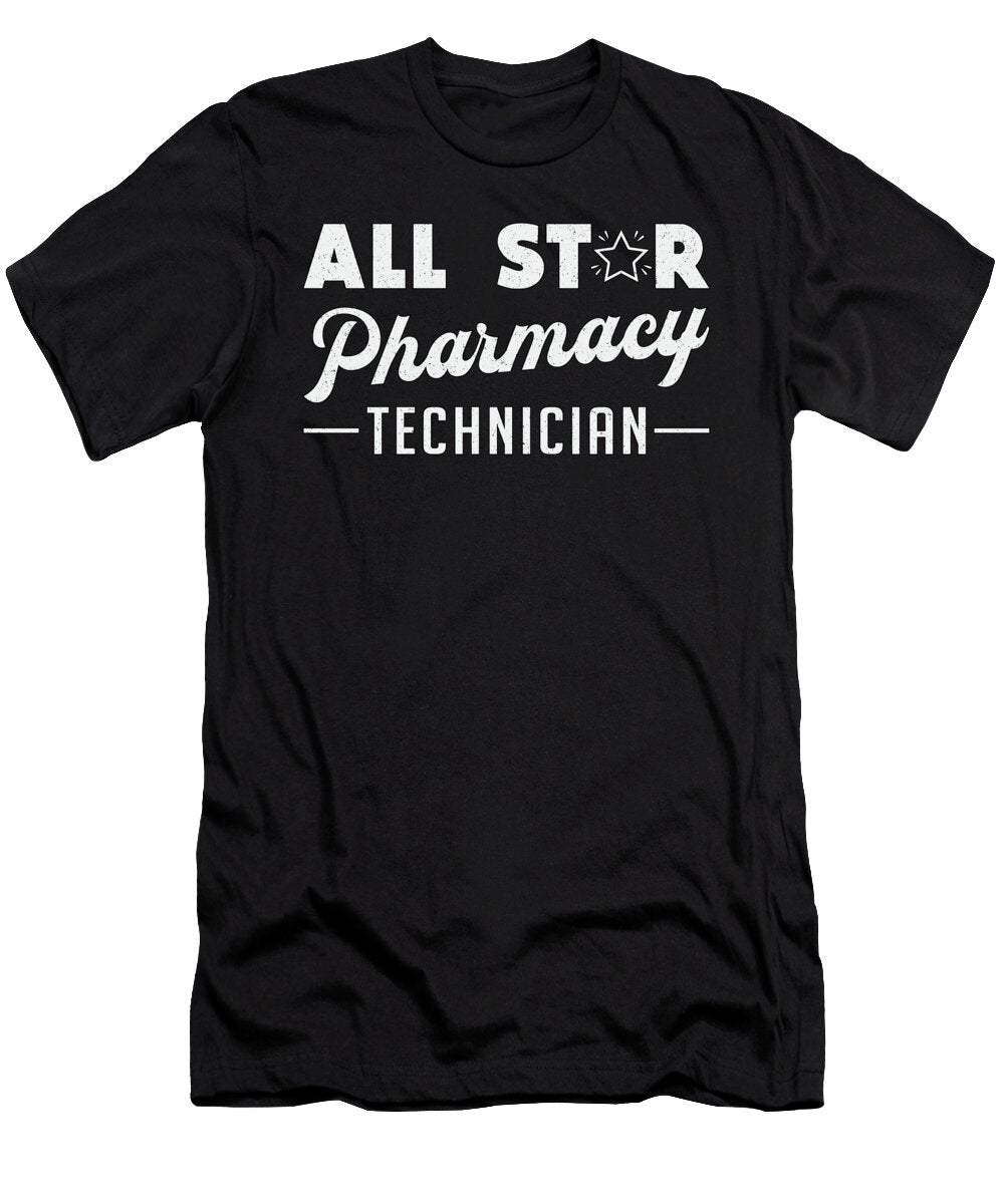 All Star Pharmacy Technician Medicine Pharmacist Tshirtconcepts Marvin Poppe T-Shirt