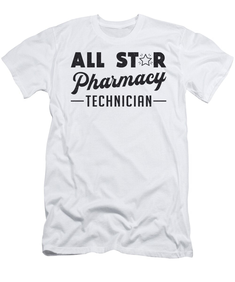 All Star Pharmacy Technician Pharmacist Medicine Tshirtconcepts Marvin Poppe T-Shirt