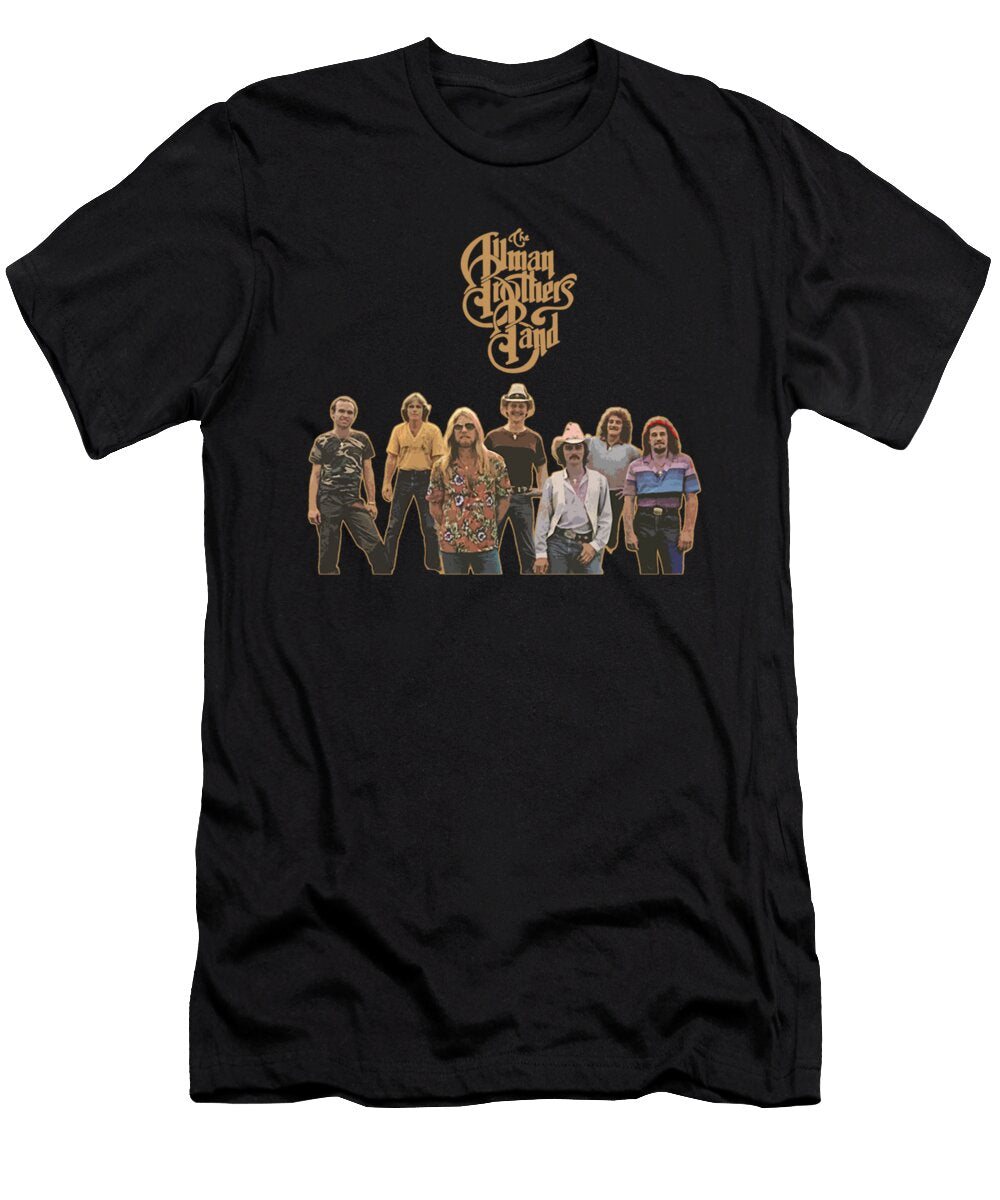 Allman 7 Brothers Retro Fade Style Design Nicoles Johnson T-Shirt