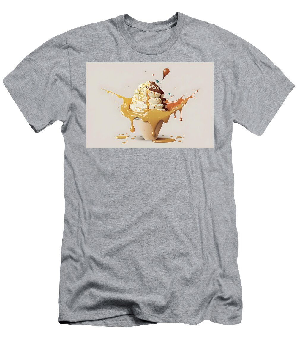Almond Vanilla Ice Cream Illustration Gaukhar Yerk T-Shirt