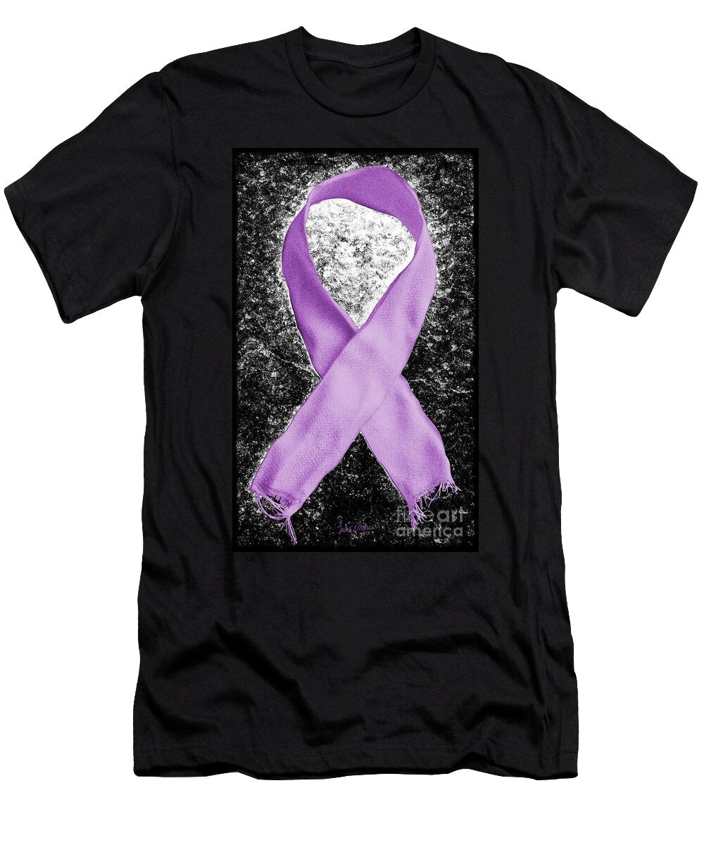 Alzheimers Awareness Ribbon Luke Moore T-Shirt
