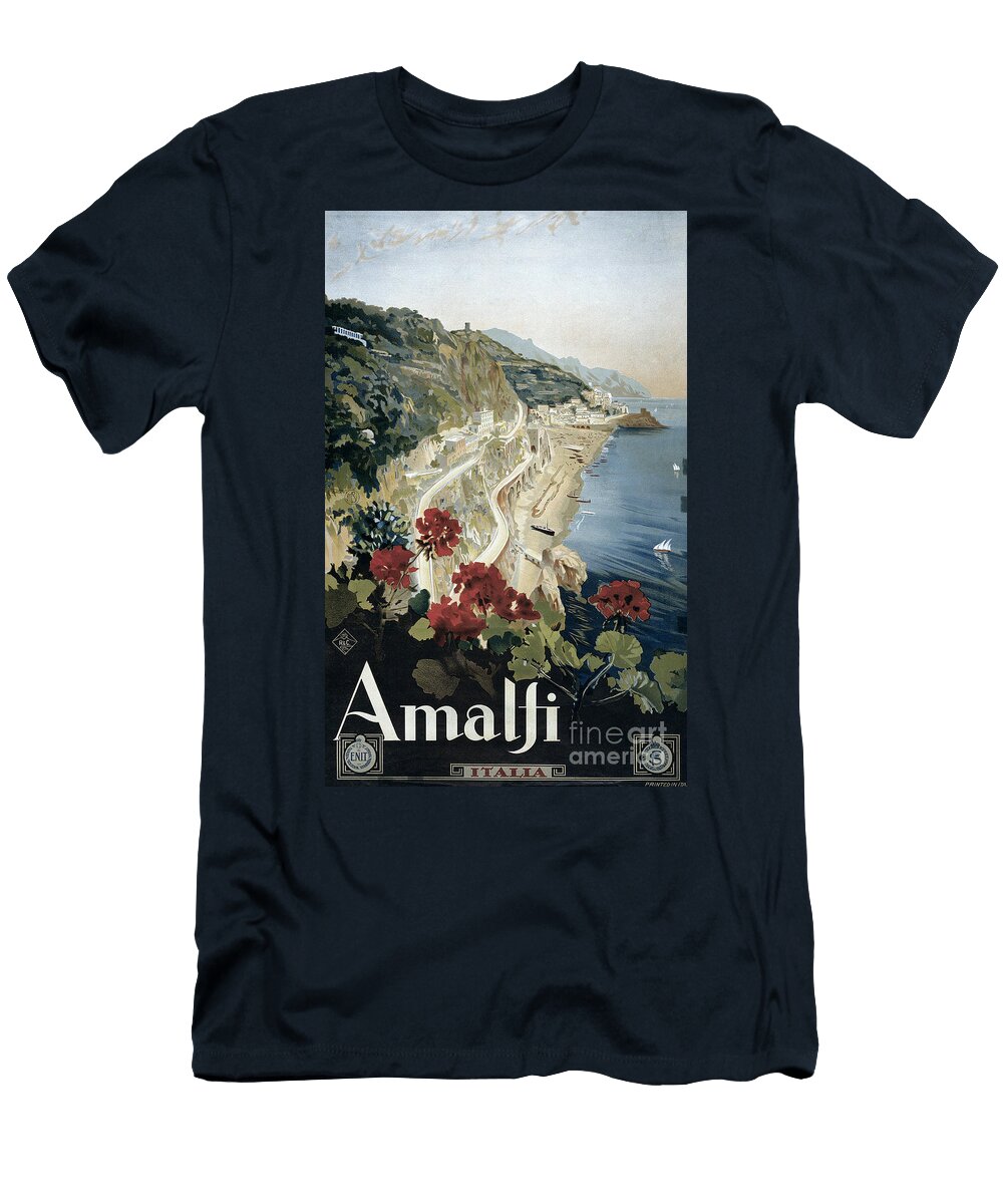 Amalfi Travel Poster C1915 Granger T-Shirt