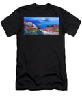 Amalfitan Coast Painting Road Towards Amalfi Mario Smeraglia T-Shirt