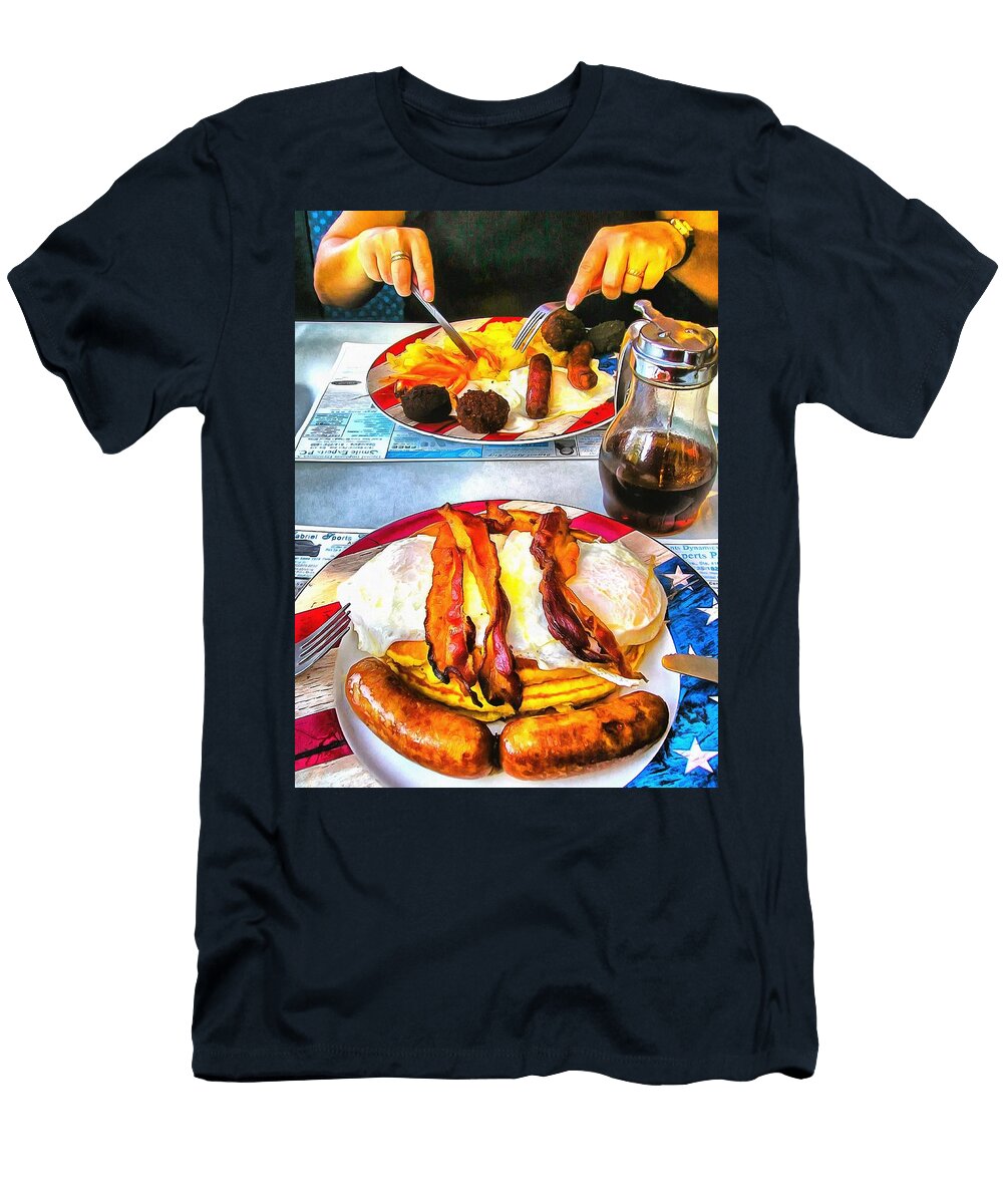 Americam Breakfast in New York City Mick Flynn T-Shirt
