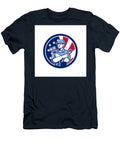 American Air Con Serviceman USA Flag Icon Aloysius Patrimonio T-Shirt