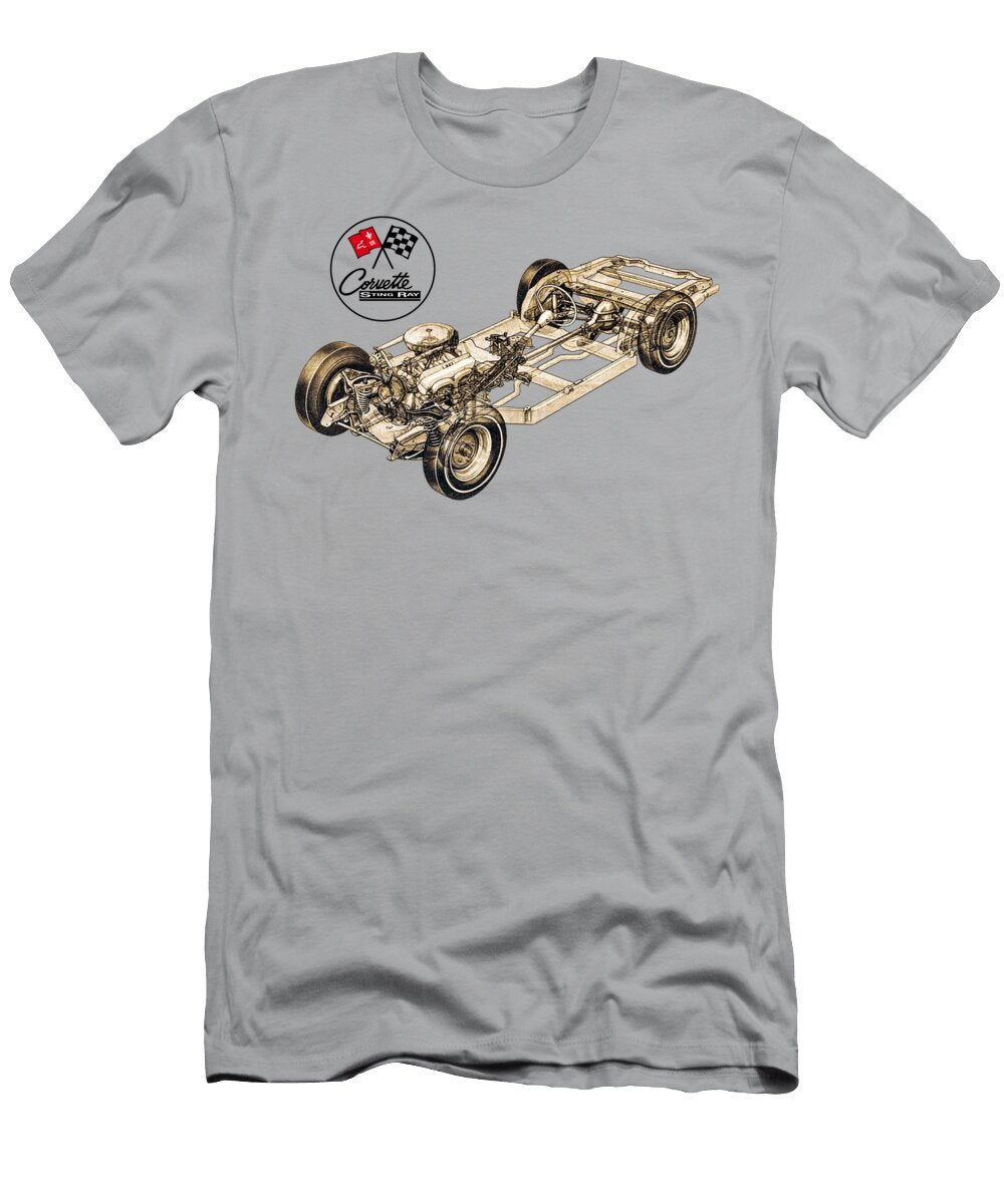 American Chassis Legendary Chevrolet Corvette Sting Ray Vladyslav Shapovalenko T-Shirt