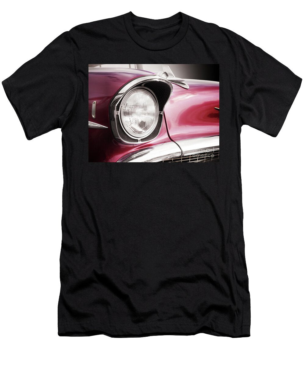 American Classic Car Bel Air 1957 Headlight Beate Gube T-Shirt