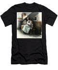 American Daily Life Mother Holding a Block of Paper and a Pencil Helping Her Son Do His Homework Around 1900 Colour Engraving Based on an Illustration By Denman Fink Early 20th Century American School T-Shirt