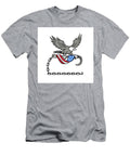American Eagle Clutching Towing J Hook Flag Drape Retro Aloysius Patrimonio T-Shirt
