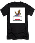 American Eagle Clutching Towing J Hook Flag Retro Aloysius Patrimonio T-Shirt