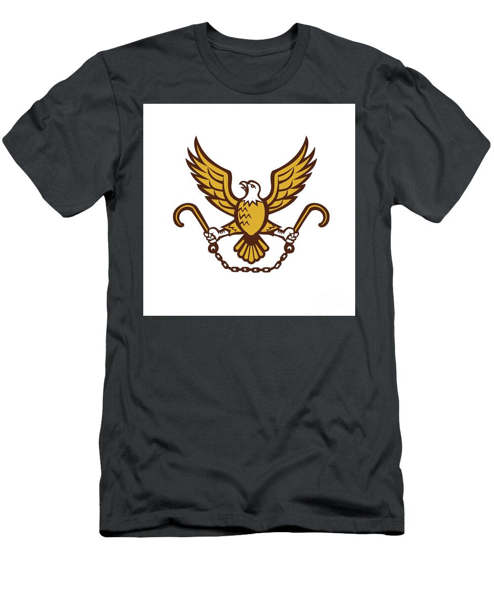 American Eagle Clutching Towing J Hook Retro Aloysius Patrimonio T-Shirt