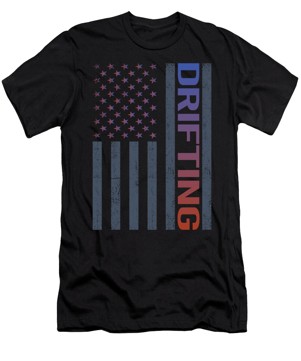 American Flag Drifting Drift Petrona Romero T-Shirt