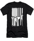 American Flag Plumbing Plumber Tools Craft Gift Thomas Larch T-Shirt