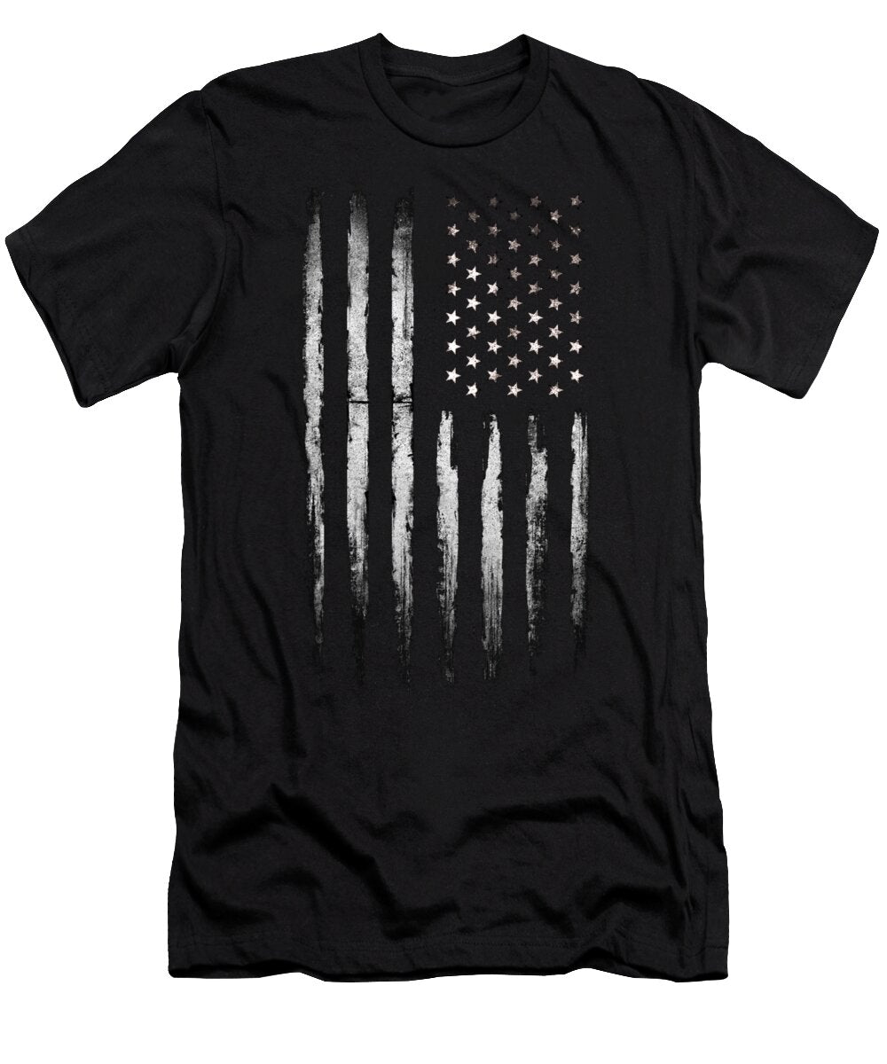 American Flag White Vintage Alex Goljakov T-Shirt