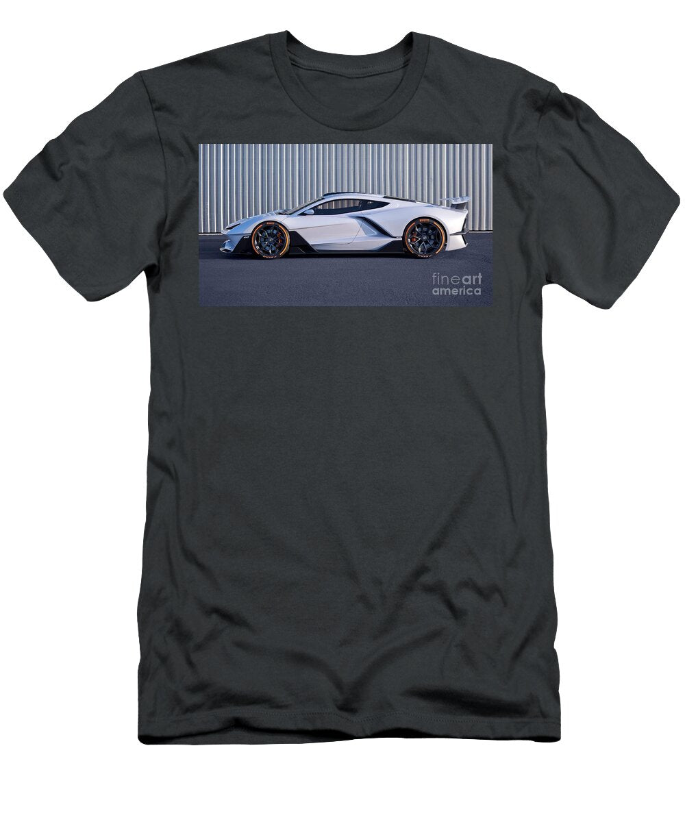 American Hypercar White Aria Fxe Supercharged 62l V8 Engine Vladyslav Shapovalenko T-Shirt